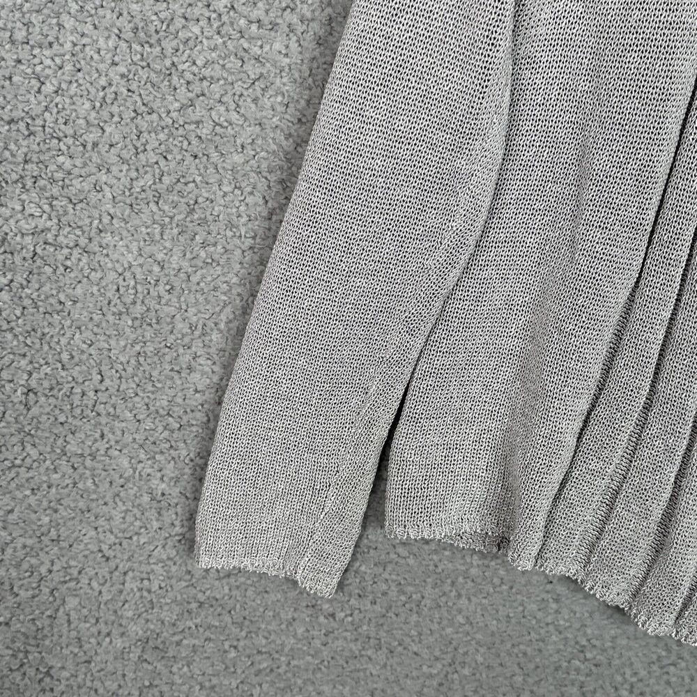 J McLaughlin Cardigan Sweater Womens Sz Large L Gray Open Front Lagenlook Knit - Picture 4 of 15